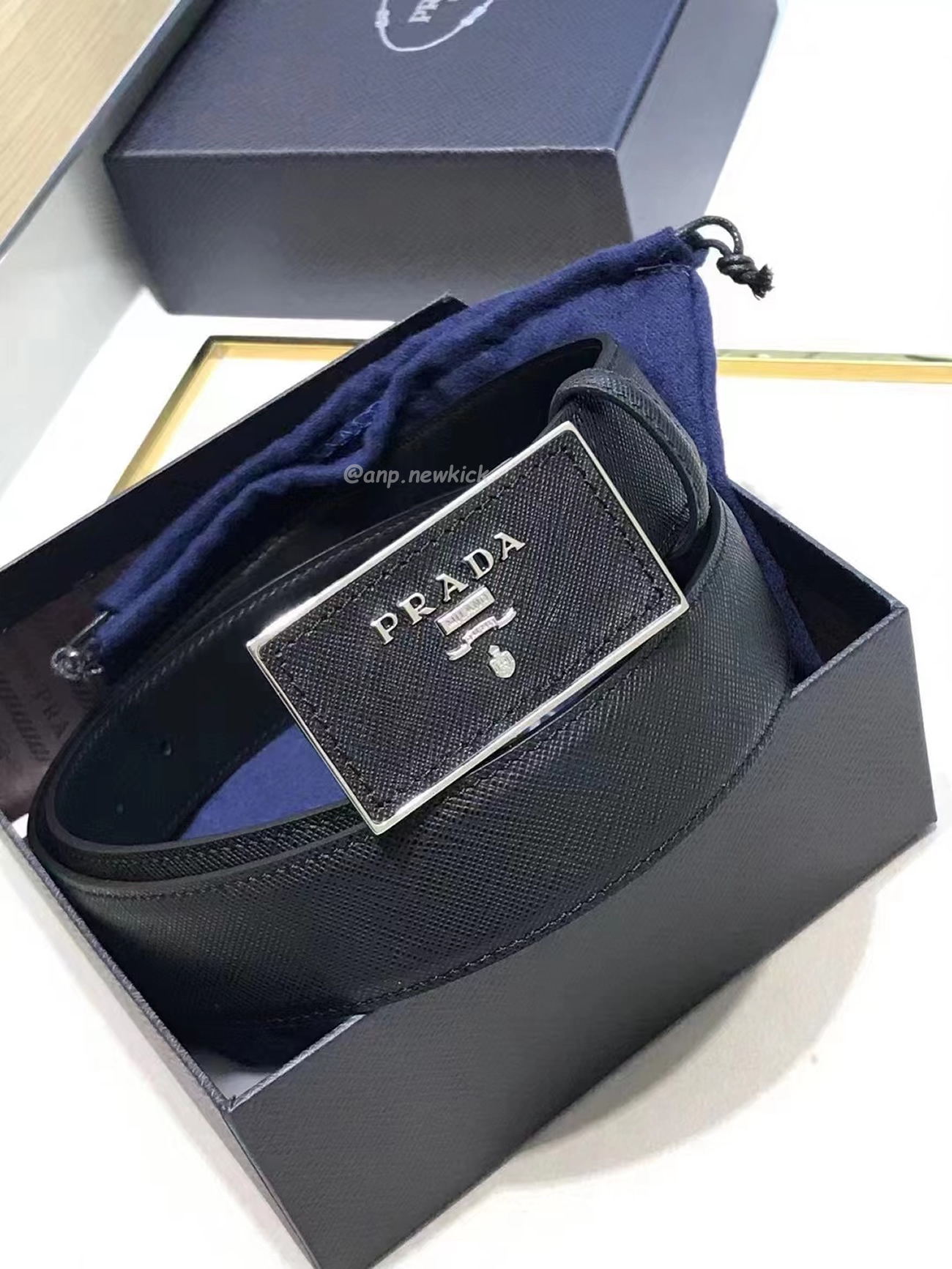 Prada Square Buckle Belt (5) - newkick.cc